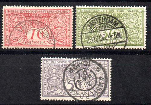 Holanda Año 1906 Nº Yvert 70/72 (o)